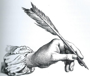 hand with pen