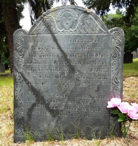 Aged gravestone
