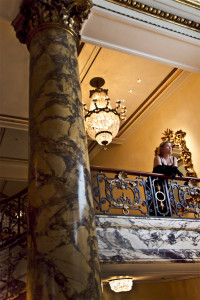 Looks like the Titanic? In the lobby at the Fairmont Hotel, San Francisco.