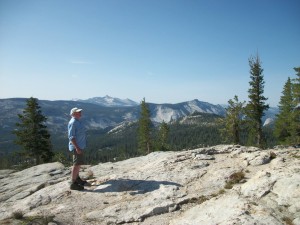 My late brother-in-law Dennis, in the mountains he loved so much.